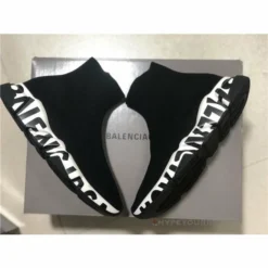 Hypeyourbeast BCG Sock Sneakers 'Graffiti - Black White' Balenciaga