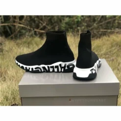 Hypeyourbeast BCG Sock Sneakers 'Graffiti - Black White' Balenciaga