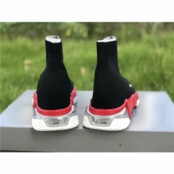 Hypeyourbeast BCG Sock Sneakers Clear Sole Black / Red