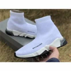 Hypeyourbeast Balenciaga BCG Sock Trainers White / White