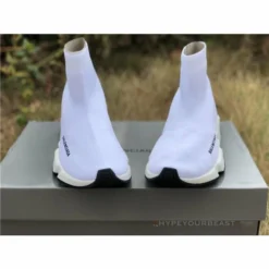 Hypeyourbeast Balenciaga BCG Sock Trainers White / White