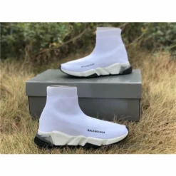 Hypeyourbeast Balenciaga BCG Sock Trainers White / White