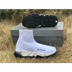 Hypeyourbeast Balenciaga BCG Sock Trainers White / White