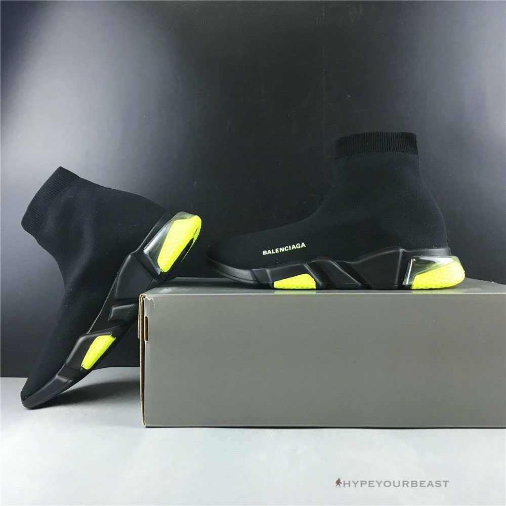 Hypeyourbeast BCG Sock Sneakers Clear Sole - Black Yellow Fluo Balenciaga 6 Hypeyourbeast BCG Sock Sneakers Clear Sole - Black Yellow Fluo Balenciaga
