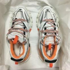 Hypeyourbeast BCG Track Sneakers White / Orange Balenciaga 13 Hypeyourbeast BCG Track Sneakers White / Orange Balenciaga