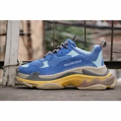 Hypeyourbeast BCG Triple S Sneakers Blue / Yellow Balenciaga