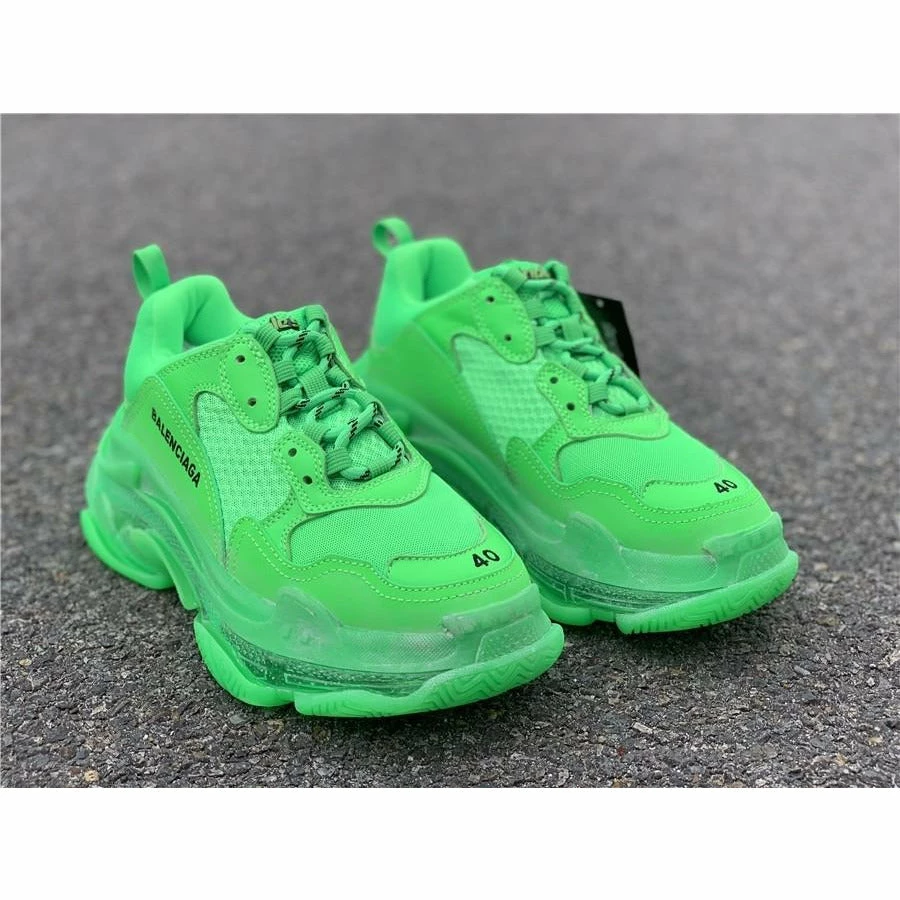 Hypeyourbeast Balenciaga BCG Triple S Neon Green 5 Hypeyourbeast Balenciaga BCG Triple S Neon Green