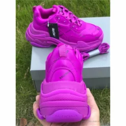 Hypeyourbeast BCG Triple S All Over Logo Pink Balenciaga