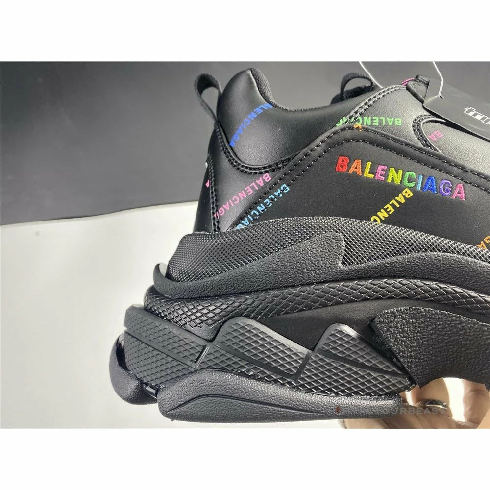 Hypeyourbeast BCG Triple S All Over Logo Black Rainbow Balenciaga Triple S 2 Hypeyourbeast BCG Triple S All Over Logo Black Rainbow Balenciaga Triple S