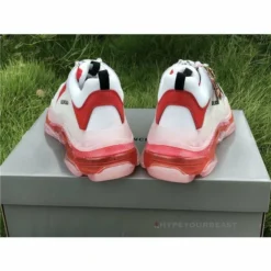 Hypeyourbeast BCG Triple S Clear Sole Red / White