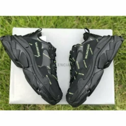 Hypeyourbeast BCG Triple S Allover Logo - Black Fluo Yellow
