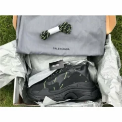 Hypeyourbeast BCG Triple S Allover Logo - Black Fluo Yellow