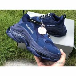Hypeyourbeast BCG Triple S Clear Sole Navy Blue