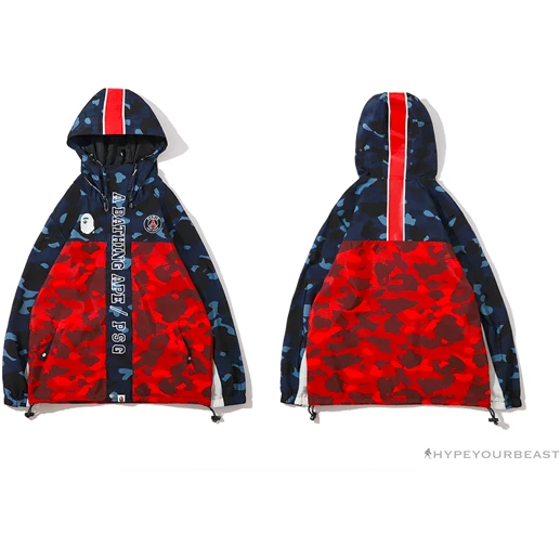 Hypeyourbeast Clothes BAPE X PSG Paris Saint-Germain Camouflage Blue-Red Hoodie 17 Hypeyourbeast Clothes BAPE X PSG Paris Saint-Germain Camouflage Blue-Red Hoodie