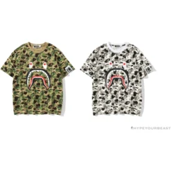 Hypeyourbeast BAPE Chinese Style Ink 10th Anniversary Camouflage Tee Shirt 'GREEN'