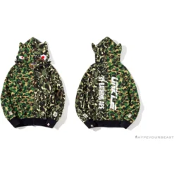 Hypeyourbeast BAPE X UNKLE Camouflage Green Belt Ear Hoodie Clothes
