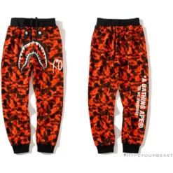 Hypeyourbeast BAPE X XO Co-Branded Camouflage Pants 'RED' Clothes