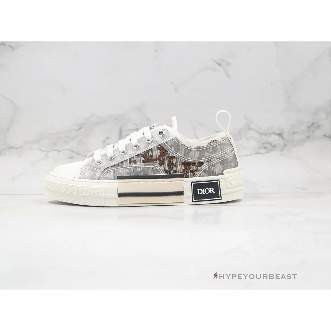 Hypeyourbeast Dior B23 Low White Brown 1 Hypeyourbeast Dior B23 Low White Brown