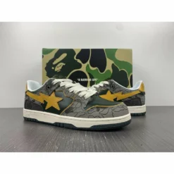 Hypeyourbeast Bape Sta Low Top Sneakers 'Grey Mustard Yellow'