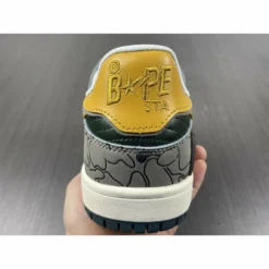 Hypeyourbeast Bape Sta Low Top Sneakers 'Grey Mustard Yellow'
