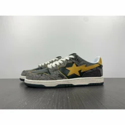 Hypeyourbeast Bape Sta Low Top Sneakers 'Grey Mustard Yellow'
