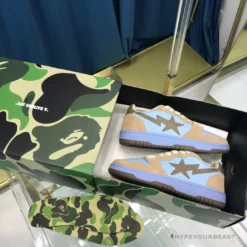 Hypeyourbeast Bape Sta Low Top Sneakers Clay Blue