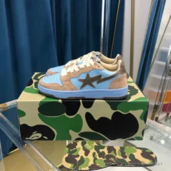 Hypeyourbeast Bape Sta Low Top Sneakers Clay Blue