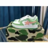 Hypeyourbeast Bape Sta Low Top Sneakers Green Pink