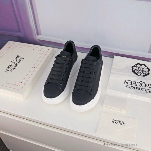 Hypeyourbeast Alexander McQueen Black / White Sole Lace Up Sneaker 5 Hypeyourbeast Alexander McQueen Black / White Sole Lace Up Sneaker