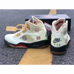 Hypeyourbeast Off White X Air Jordan 5 Sail
