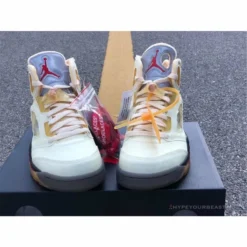 Hypeyourbeast Off White X Air Jordan 5 Sail