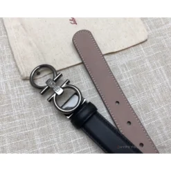 Hypeyourbeast Belts SFG Men's Double G Leather Black Belt