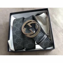 Hypeyourbeast Belts GC Belt Black Pattern Silver Buckle