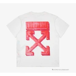 HypeYourBeast Off White Tee Shirt White Pink T-Shirts