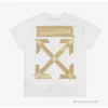 HypeYourBeast Off White Tee Shirt White Gold