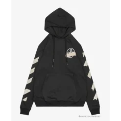 HypeYourBeast Off White Hoodie Black Hoodies & Jackets