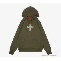 HypeYourBeast Supreme Cross Box Logo Hoodie Green