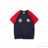 Hypeyourbeast Clothes BAPE Japanese Ninja Ape Man Raglan Sleeve Color Block Tee Shirt 'RED'