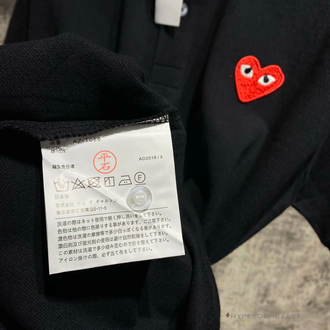 Hypeyourbeast Shirts CDG Shirt Black 3 Hypeyourbeast Shirts CDG Shirt Black