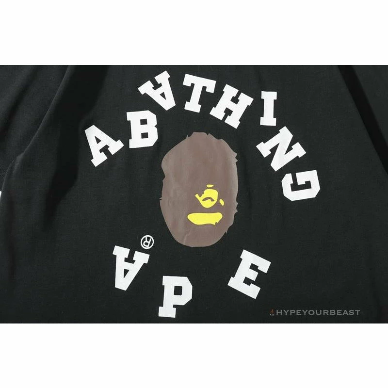 Hypeyourbeast BAPE Messy Letters Upside Down Little Ape Head Tee Shirt 'BLACK' 6 Hypeyourbeast BAPE Messy Letters Upside Down Little Ape Head Tee Shirt 'BLACK'