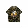 Hypeyourbeast BAPE KIDS Elbow Hug Gorilla Camouflage Tee Shirt 'GREEN'