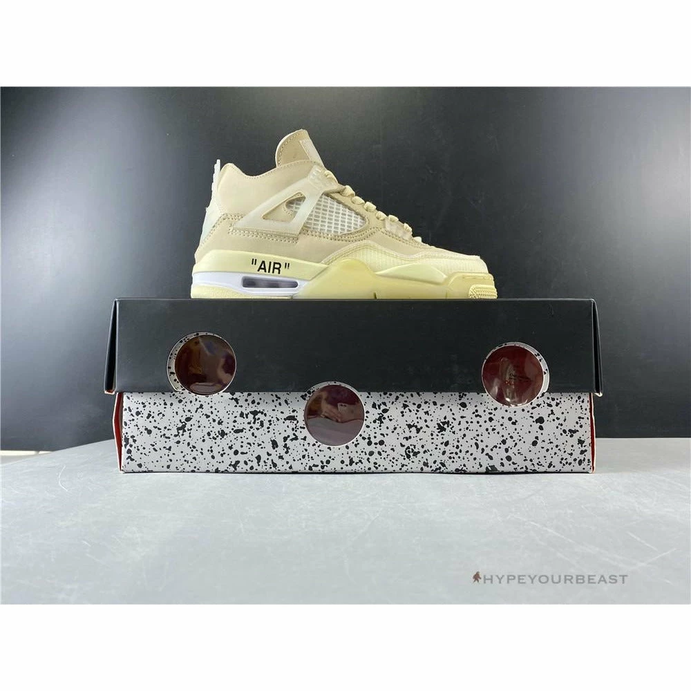 Hypeyourbeast Off White X Air Jordan 4 Sail 9 Hypeyourbeast Off White X Air Jordan 4 Sail
