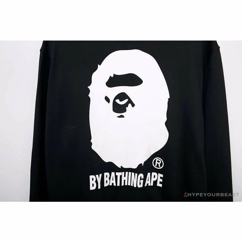 Hypeyourbeast Clothes BAPE Behind The Great Ape-Man Head Long Sleeve Shirt 'BLACK' 4 Hypeyourbeast Clothes BAPE Behind The Great Ape-Man Head Long Sleeve Shirt 'BLACK'
