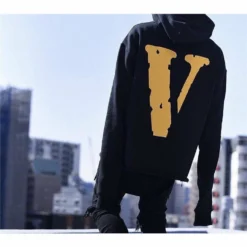 HypeYourBeast Hoodies & Jackets Vlone Yellow And Black Friends Hoodie