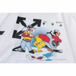HypeYourBeast Off White Hoodie Looney - White 19 HypeYourBeast Off White Hoodie Looney - White
