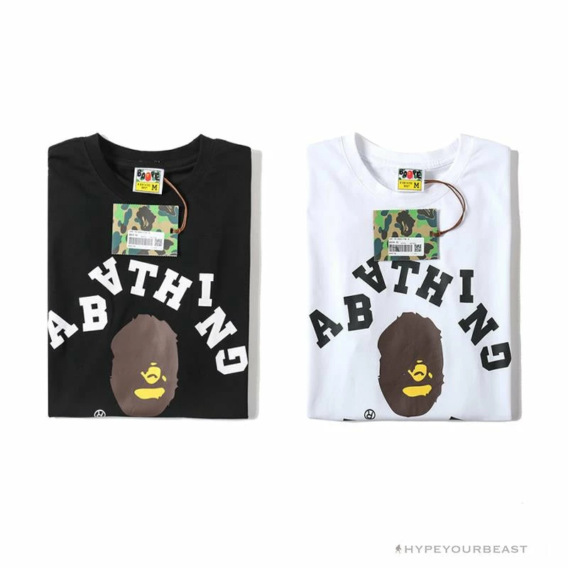 Hypeyourbeast BAPE Messy Letters Upside Down Little Ape Head Tee Shirt 'BLACK' 14 Hypeyourbeast BAPE Messy Letters Upside Down Little Ape Head Tee Shirt 'BLACK'