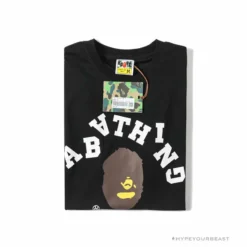 Hypeyourbeast BAPE Messy Letters Upside Down Little Ape Head Tee Shirt 'BLACK' 25 Hypeyourbeast BAPE Messy Letters Upside Down Little Ape Head Tee Shirt 'BLACK'