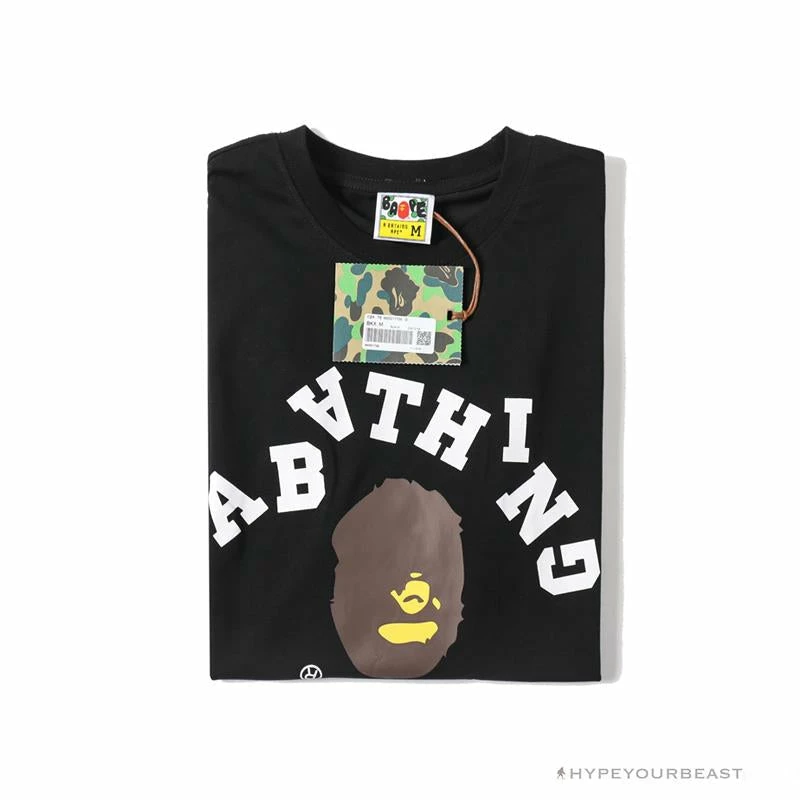 Hypeyourbeast BAPE Messy Letters Upside Down Little Ape Head Tee Shirt 'BLACK' 12 Hypeyourbeast BAPE Messy Letters Upside Down Little Ape Head Tee Shirt 'BLACK'