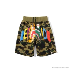 Hypeyourbeast Clothes BAPE X READYMADE Tiger Head Foam Camouflage Shorts 'GREEN'