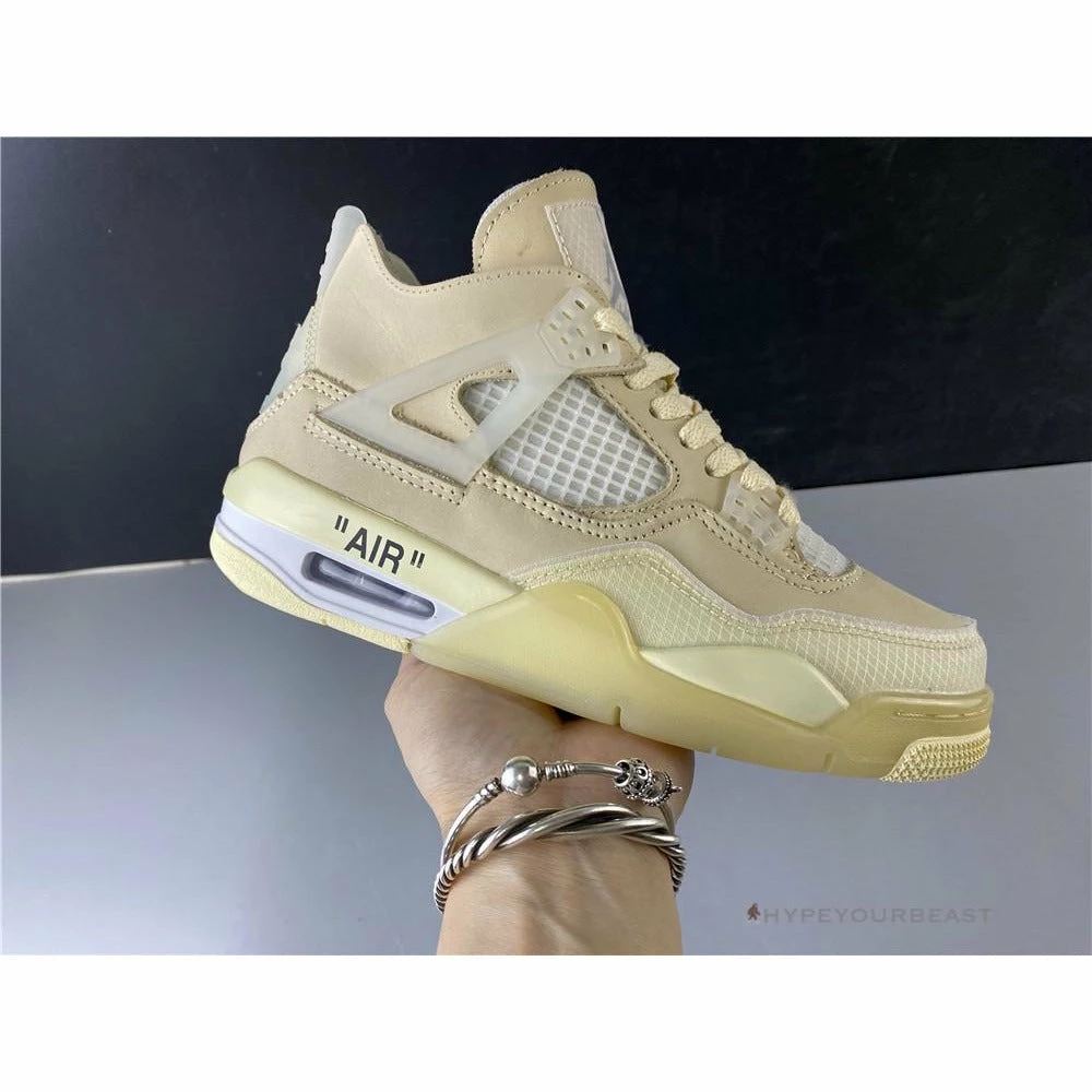 Hypeyourbeast Off White X Air Jordan 4 Sail 10 Hypeyourbeast Off White X Air Jordan 4 Sail